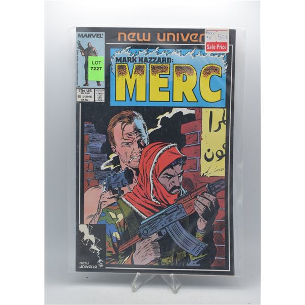 1987 MARVEL MARK HAZZARD: MERC #8