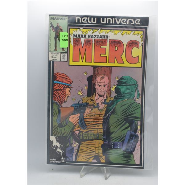 1987 MARVEL MARK HAZZARD: MERC #9
