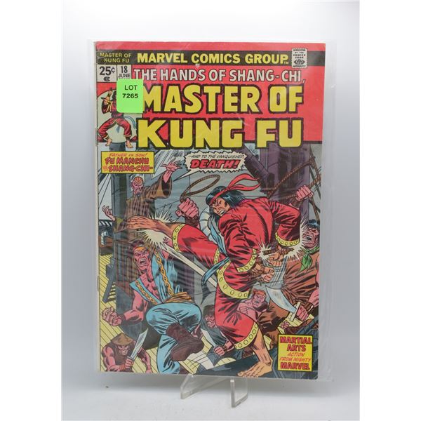 1974 MARVEL MASTER OF KUNG FU #18