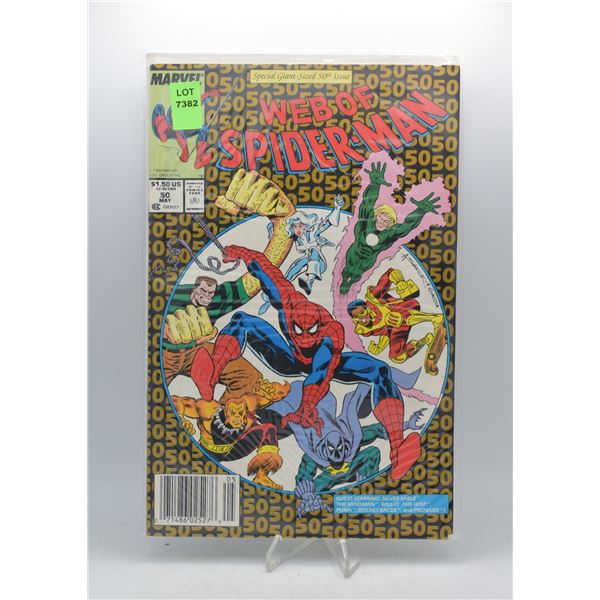 1989 MARVEL WEB OF SPIDER-MAN #50