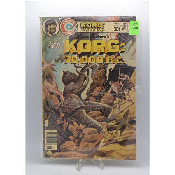1976 CHARLTON COMICS KORG: 70,000 B.C. #8