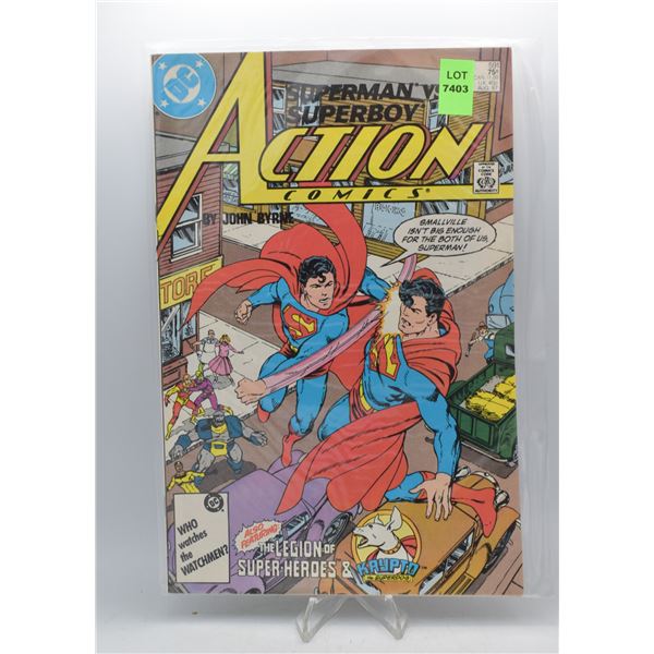 1987 DC ACTION COMICS SUPERMAN VS SUPERBOY #591