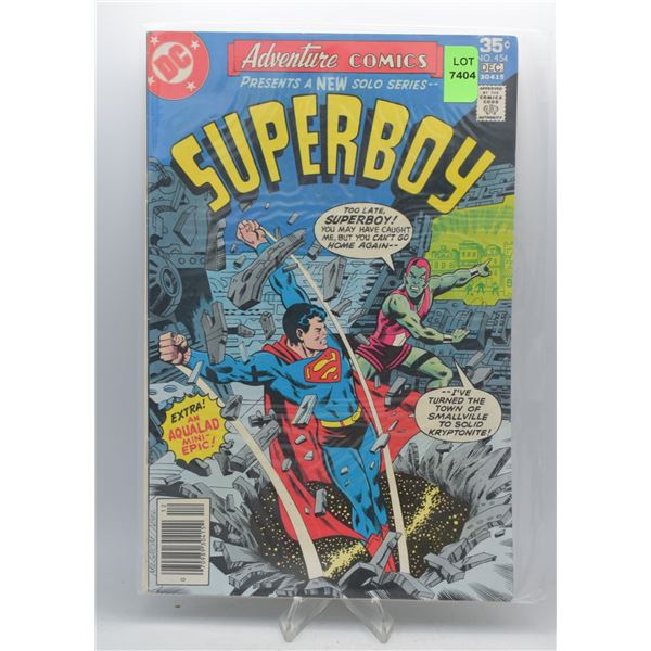 1977 DC ADVENTURE COMICS SUPERBOY #454