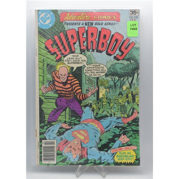 1978 DC ADVENTURE COMICS SUPERBOY #455