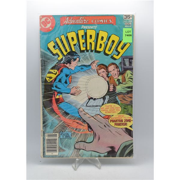 1978 DC ADVENTURE COMICS SUPERBOY #458