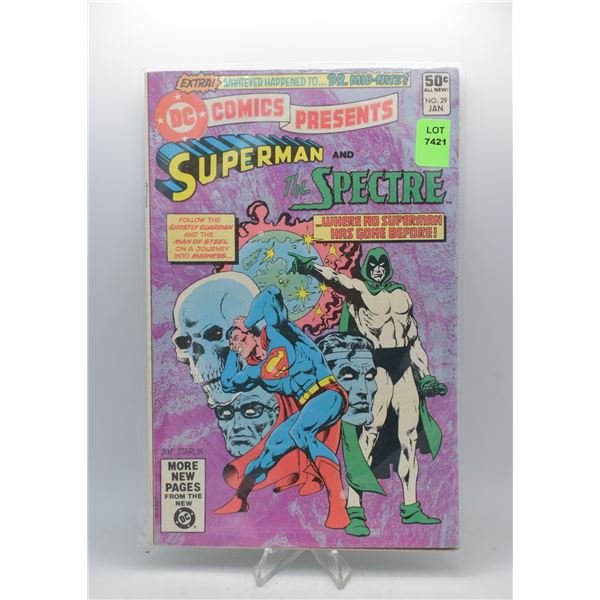 1981 DC DC COMICS PRESENTS SUPERMAN & SPECTRE #29