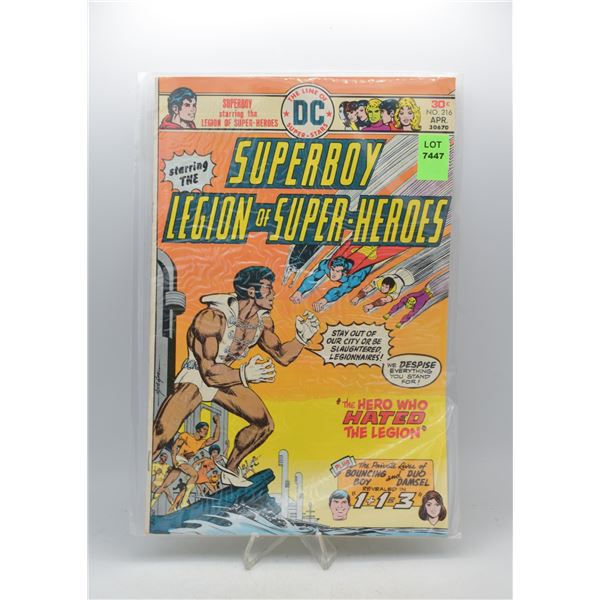 1976 DC SUPERBOY LEGION OF SUPER-HEROES #216