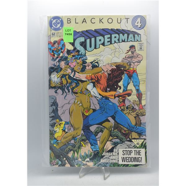 1991 DC SUPERMAN #62