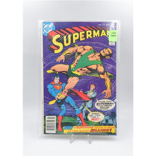1977 DC SUPERMAN #313