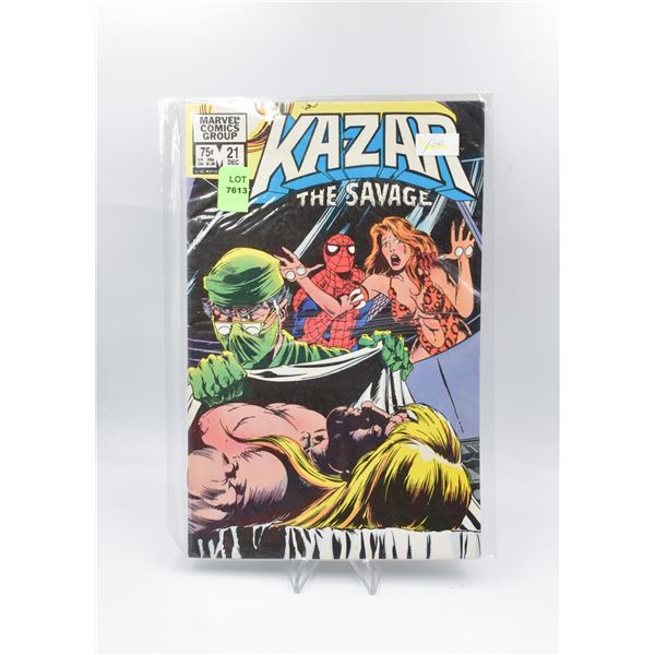 1982 MARVEL KA-ZAR THE SAVAGE #21