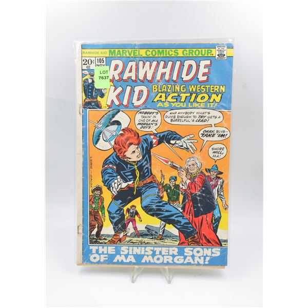 1972 MARVEL RAWHIDE KID #105