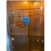 Image 2 : Corner display curio cabinet 75 x 14 x 18 inches with light