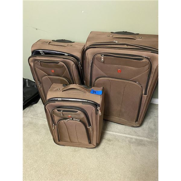 Swiss brand 3 piece luggage set