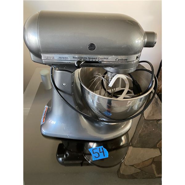 KitchenAid brand stand mixer with attachments & Cover