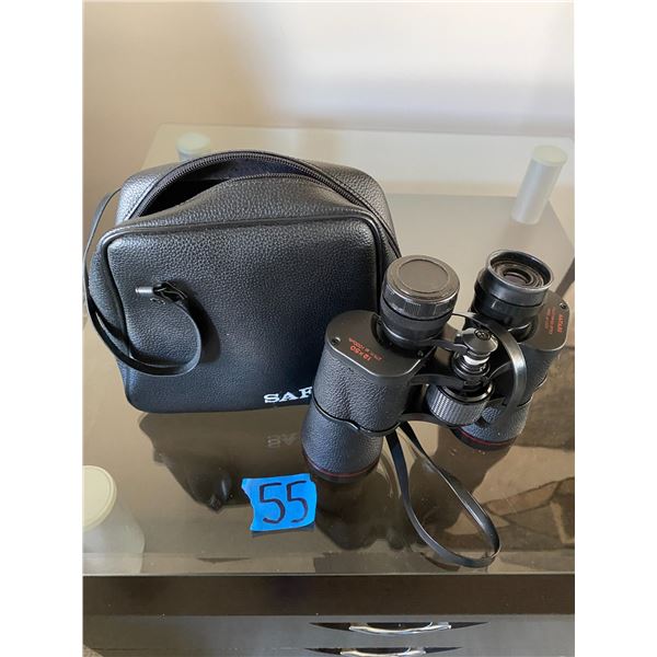 Safari  brand binoculars with carrying case