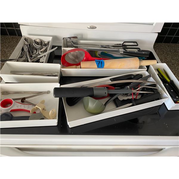 Assorted kitchen utensils