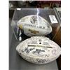 Image 1 : Steelers Super Bowl Autographed Football in Showcase, Rams Autographed Team Football