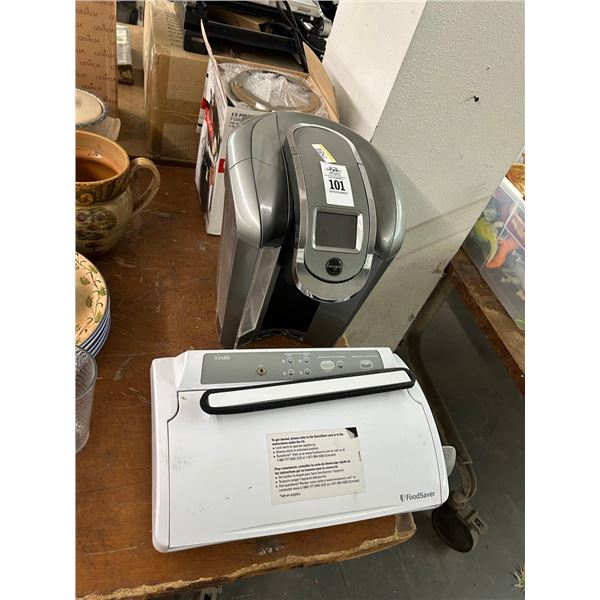 Keurig Coffee Maker, Food Sealer, Bodum Fondu Set