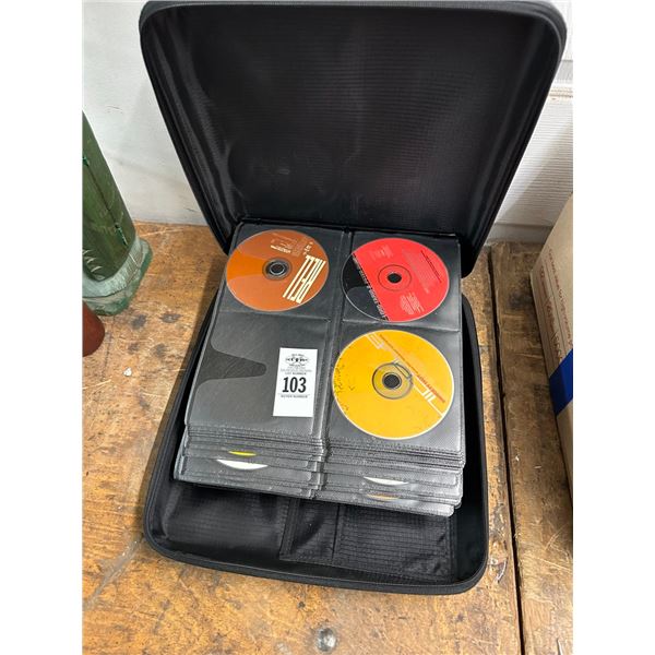 CD Music Collection In Case
