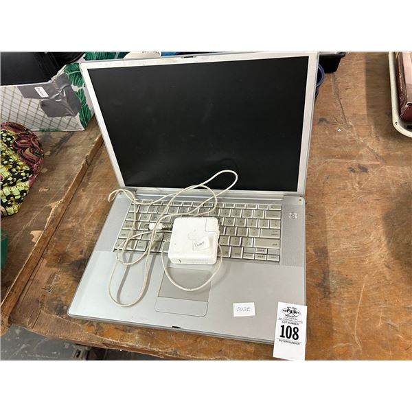 Mac Laptop Computer - No Hard Drive