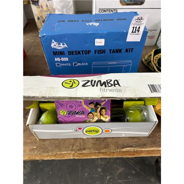 Mini Desk Top Fish Tank Kit, Zumba Fitness Kit
