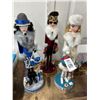 Image 3 : 3-Fashion Lady Nutcracker Style Figurine - 3 X $
