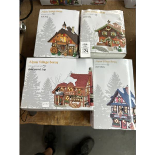 4-Dept. 56 Alpine Village Houses - 4 X $
