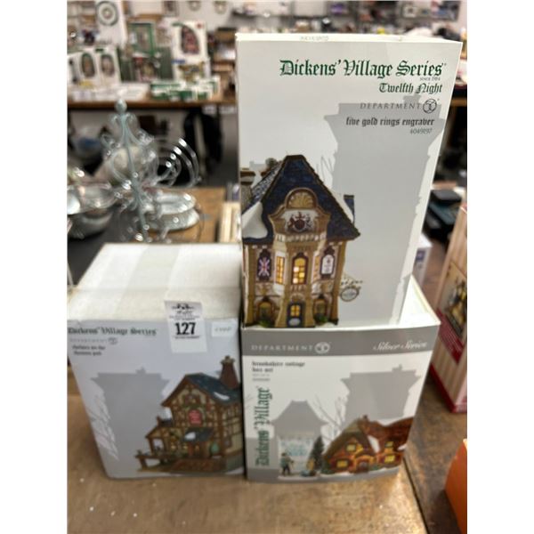 3-Dept. 56 Dickens Village Houses - 3 X $