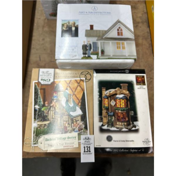 3-Dept. 56 Collector Houses - 3 X $