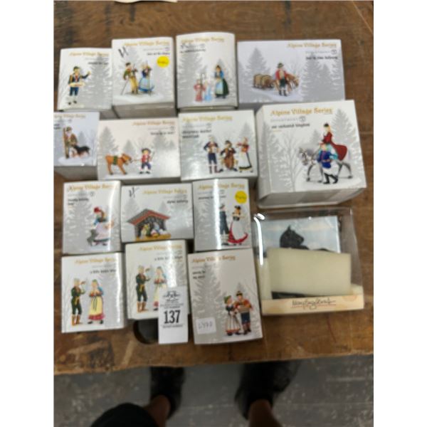 15-Dept. 56 Village Figurines - 15 X $