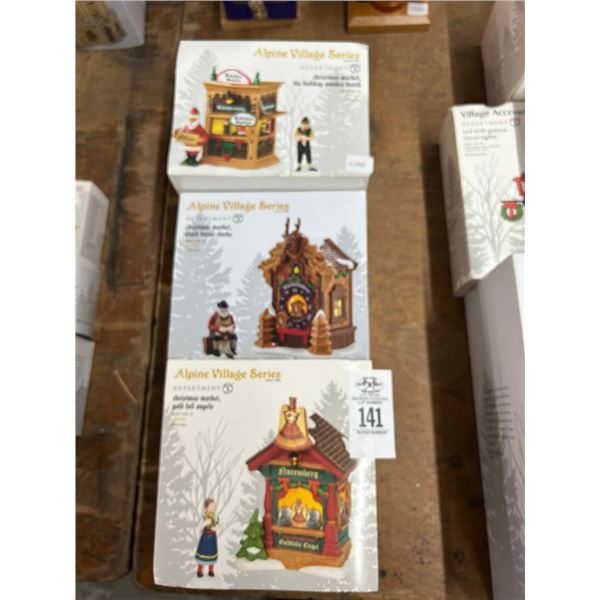 3-Dept. 56 Alpine Village Houses - 3 X $