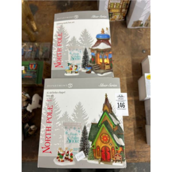 2-Dept. 56 North Pole Houses - 2 X $