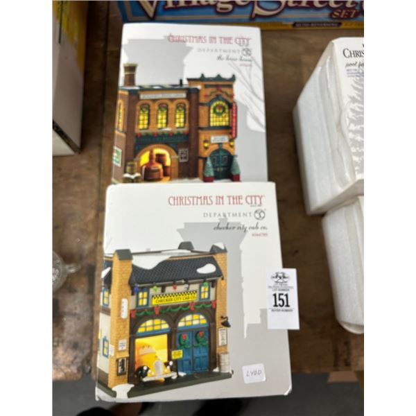 2-Dept. 56 City Christmas Houses - 2 X $