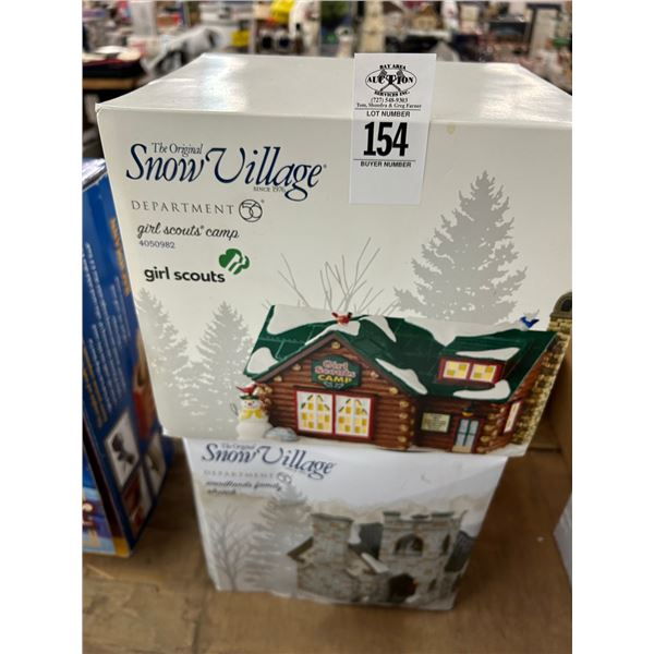2-Dept. 56 Snow Village Houses - 2 X $