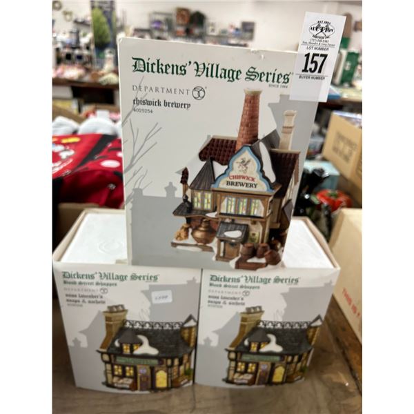 3-Dept. 56 Dickens Village Houses - 3 X $