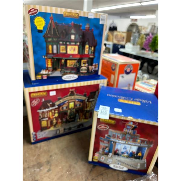 3-Lemax Collector Houses - 3 X $