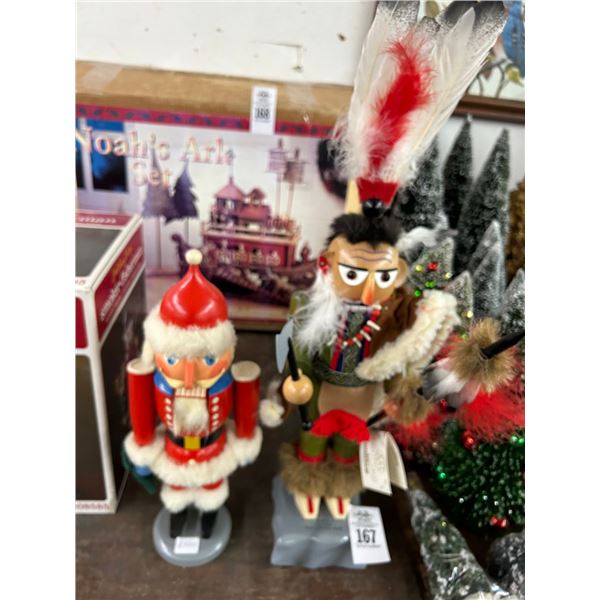 2-Chief Black Hawk Steinbach/Santa Nutcracker - 2 X $