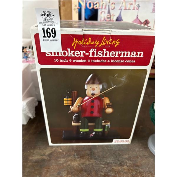 Smoker Fisherman Nutcracker