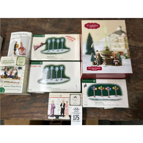 7-Dept. 56/Other Village Accessory - 7 X $
