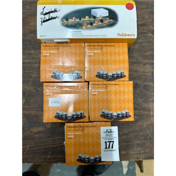 6-Dept. 56 Halloween Figural Accessory - 6 X $