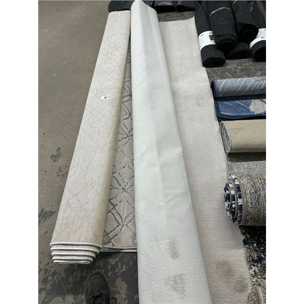 3-Approx. 8'  X  10'/10'  X  12' Light Color Area Rug - 3 X $