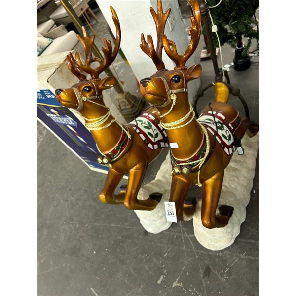 Lighted  30"  X  40"  Reindeer - Pair