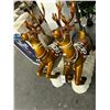 Image 1 : Lighted  30"  X  40"  Reindeer - Pair