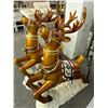 Image 2 : Lighted  30"  X  40"  Reindeer - Pair