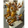 Image 3 : Lighted  30"  X  40"  Reindeer - Pair