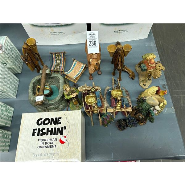 Nativity Accessories, Dept. 56 Fisherman On Boat Ornament