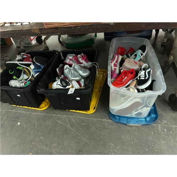 Asst. New Tennis Shoes - 3 Tubs