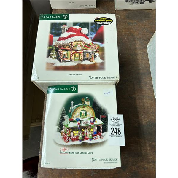 2-Dept. 56 North Pole Houses - 2 X $