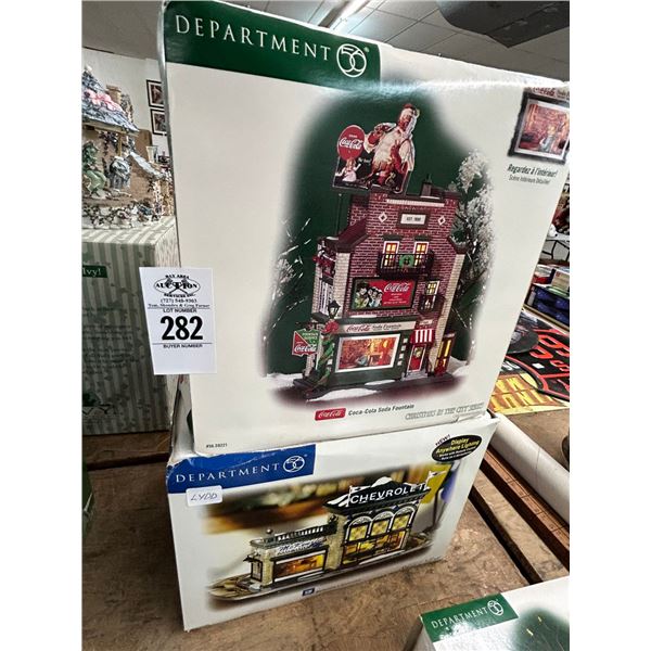 2-Dept. 56 Snow House w/Coca Cola - 2 X $