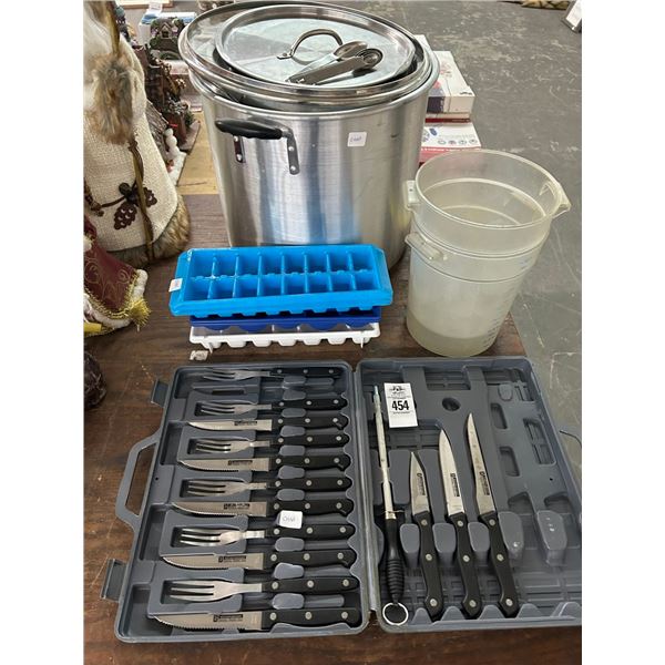 Stock Pot, Measuring Bins, Kitchen Sink Sprayers